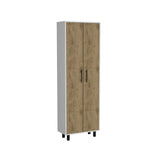 Napoles Multistorage Pantry Cabinet -Kitchen- White / Macadamia