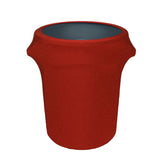 YOUR CHAIR COVERS 32 Gallon Stretch Spandex Fitted Trash Can/Waste Container Cover Red