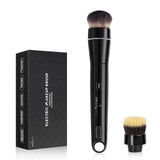 360 Electric Makeup Brush with 2 Replaceable Brush Heads, 2 Adjustable Speeds, Fast and Even Makeup Application, Time-Saving, Gi