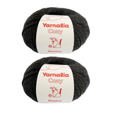 Yarnalia Cozy Yarn - Worsted Weight | Ultra-Soft | Fully Composed of Baby Alpaca | Easy Care (2-Pack, 100g/219yd Each) (Shadow)
