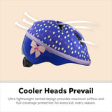 Schwinn Classic Infant Bike Helmet, Dial Fit Adjustment, Kids Age 0 - 3 Year Olds, Girls And Boys Suggested Fit 44 - 50 Cm, Purp