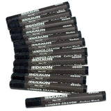 Dixon 49400 Lumber Marking Crayons, Black, 12Pack