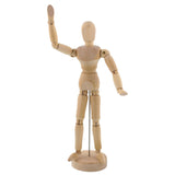US Art Supply Wood 8 Male Artist Drawing Manikin Articulated Mannequin with Base and Flexible Body Perfect for Drawing The