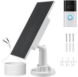 Solar Charger for Ring Doorbell with Built-in Energy Storage - Solar Panel Compatible with Ring Battery Doorbell Pro/ Plus and V