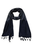 Viscose Saba Fashion Women Solid Plain Female Scarf Shawl Dupatta Hijab Wrap Scarves Stoles (Black)