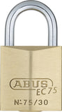 ABUS 75/30 Brass Padlock Keyed Different