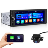 LUSSUVOX Double Din Car Stereo with Wireless Apple CarPlay & Android Auto, 7 Inch Touchscreen Car Radio Receiver, Bluetooth, Bac
