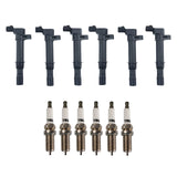 TRQ Ignition Kit Ignition Coil Set Spark Plugs Compatible with 2004-2005 Dodge Dakota Durango 2002-2005 Ram 1500 2002-2004 Jeep