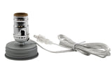 Creative Hobbies DIY Mason Canning Fruit Jar Lamp Making Kit is PreWired and Easy to Use Silver Color Lid & Socket Great for