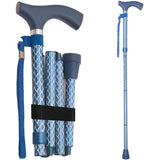 Switch Sticks Walking Cane for Men or Women, Foldable and Adjustable from 3237 Inches, FSA and HSA Eligible, Engraved Azure