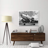 Dc-3 In Air Field, Arizona-Paper Art-50,,X38,,