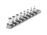 TEKTON 1/4 Inch Drive External Star Socket Set with Rail, 8-Piece (E4-E12) | SHD90115