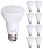 Bioluz LED 8 Pack BR20 LED Bulb 3000K Bright Soft White 6W=50W, 90 CRI, 540 Lumen, Dimmable LED Light Bulbs, Soft White Light Bu