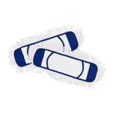 Eyliden Mop Pads (2 Pack) Wet Dry Dust Mop Pads for Hardwood Floors Replacement Refills Blue