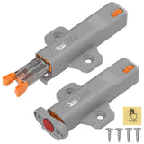Jiayi Strong Heavy Duty Push Latch, Non-Magnetic RV Hidden Door Cabinet Latches, 2 Pack Push Release Press Out Touch Catch for D