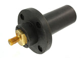 Leviton 17R21E 17 Series Taper Nose, Male, Panel Receptacle, 90Degree, Industrial Grade, CamType Connector, Black