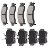 AUTOMUTO 8PCS Front & Rear Semi-Metallic Disc Brake Pads Set D627 D412 For Ford For Mustang 1994-2001 2003-2004