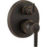 DELTA FAUCET T24959RB, Venetian Bronze Trinsic Contemporary Monitor 14 Series Valve Trim with 6Setting Integrated Diverter
