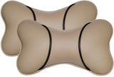 Spedy Car Neck Pillows Dumble Cushion Set Of 2 Beige