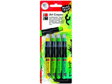 Marabu Mixed Media Art Crayon Set Green Jungle