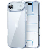 JETech Case for iPhone Air, Non-Yellowing Shockproof Phone Bumper Cover, Anti-Scratch Clear Back, 6.5-Inch Display (Blue)