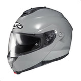 HJC C91 Solid Modular Motorcycle Helmet with HJ-17 Pinlock Shield, DOT Approved(N.Grey, Small)