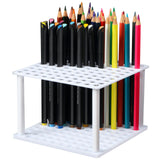 Outus 96 Hole Pencil Brush Holder Acrylic Pen Holder Desk Stand Organizer for Pencils Paint Brushes Markers Display and Home Sto