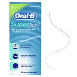 OralB Super Floss PreCut Strands Dental Floss, Mint, 50 Count
