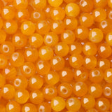 NUKAYAI 500Pcs Yellow Crystal Glass Beads 8mm for Earring Necklaces Bracelets, Round Crystal Beads for Bracelet Making Kits DIY