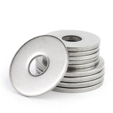 Fender Washers, JSUSLIFE 25PCS 3/8 X1-1/2x 0.08, Heavy Duty Large Size 18-8 (304) Stainless Steel Washers Assortment, Metal Flat