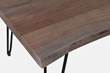 Jofran Nature'S Edge 50 Modern Solid Wood Live Edge Coffee Table, Slate