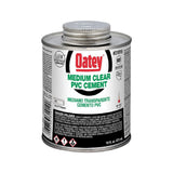 Oatey 31019 PVC Medium Cement, Clear, 16-Ounce
