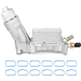 926-959 Oil Cooler Engine Oil Filter Housing Assembly Full Aluminum for Jeep Wrangler Grand Cherokee 3.6L Dodge Journey Charger