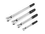 TEKTON 1/4, 3/8, 1/2 Inch Drive 90-Tooth Dual-Direction Micrometer Torque Wrench Set (4-Piece) | TRQ95903