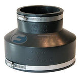 Fernco Inc. GIDDS301131 P100264 Cast Iron Or Plastic Coupling, 6Inch Clay to 4Inch, Black