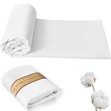 KEPYDRMTF 58 Wide 100% Combed Cotton Fabric By The Yard, White Fabric, Soft and Durable, Quilting Material for Sewing and DIY