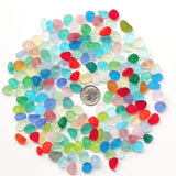 20 Pieces 10-12 mm Small Center drilled sea Beach Glass Jewelry use (Mixed Color)