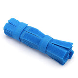 Syga 30 Pcs Reusable Cable Tie Straps Fastener Wire SelfAdhesive Hook Loop Cable Organizer 180Mm X 20Mm (Blue)