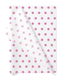 TOWNBUS |pack of 50 |Royal Pink Dot Printed Wrapping tissue Paper | Perfect for Gift Wrapping, Storage, Stuffing, Wrapping of cl