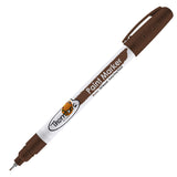 Thornton's Art Supply Vibrant Premium Oil-Based Paint Markers Pen Extra Fine Brown for Craft, Rock Painting | Safe for Kids | Wr