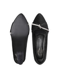 Shoetopia Women & Girls Rhinestone Decor Pointed Toe Stylish Pumps/Monika/Black/Uk4-Eu37,Black,4,B0BPC84K48