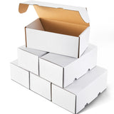 Sepamoon 6 Pcs 400 Count Trading Card Storage Box Game Collectible Sport Trading Cases for Baseball, Football, Basketball Card S