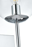 Living District Neri 2-Light Metal Wall Sconce W/Clear Shade In Black And Brass