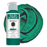 DA VINCI PAINTS Professional Artist Fluid Acrylic Paint, Phthalo Green, 4oz
