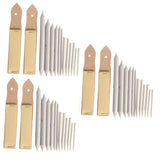 BELLIFFY 36pcs Art Sketching Kit Blending Stumps Tortillons Sandpaper Pencil Sharpener Pencil Pointer