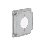 Hubbell-Raco 811C Cast Iron 4 Square Cover 30a Lock, 1.719 Diameter
