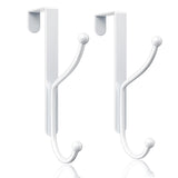 niffgaff Over Door Hook 2-Pack - Heavy Duty Door Hook with Support Pads, No Drilling Required, Anti-Rust Door Hanger, 6.5 Inches