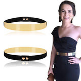 Homeshopper WomenS Mirror Stretch Waist Dress Belt Skinny Belt For Women Dress Waist Belt Metal Plain Mirror Elastic Belt Adjus