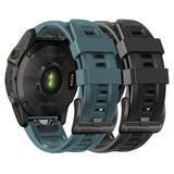 Threeeggs 26mm Quickfit Watch Band for Garmin Fenix 7X 6X 5X, Silicone Bands Strap for Fenix 8 51mm, Fenix 3/3 Sapphire, Descent