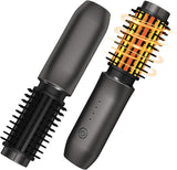 Dongxw Cordless Hot Brush - Travel Portable Hair Straightener Brush, 4 Temperatures | Fast Heating, Anti-Scald, and Anti-Frizz,